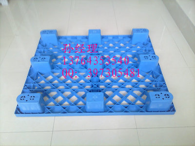 【轻型实物图平板九脚 实物图网格九脚栈板实物图】价格,厂家,图片,塑胶托盘,上海益臣塑业 网络销售部-